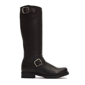 NWT Frye 77605 Veronica Slouch Harness Riding Motorcycle Leather Boots Size 6